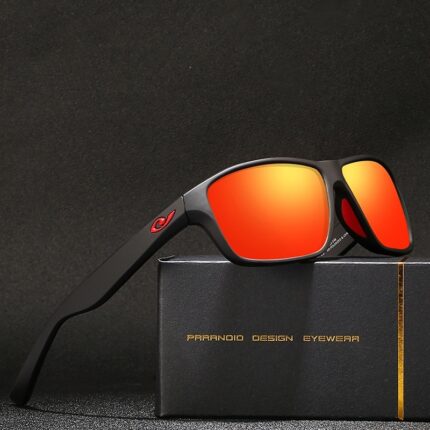 Lunettes de soleil à monture carrée à la mode pour hommes