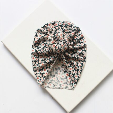 Chapeau turban à imprimé floral