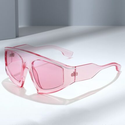 Lunettes de soleil de sport à large monture à la mode pour hommes et femmes