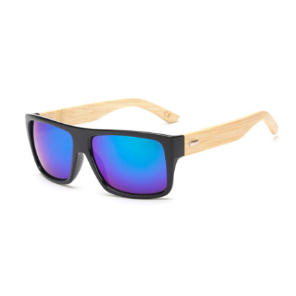 Lunettes en bois de bambou rétro à la mode pour hommes et femmes
