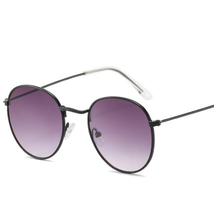 Lunettes de soleil rétro ovales à petite monture pour hommes et femmes