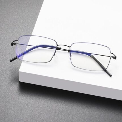 Lunettes presbyopes légères en titane à la mode pour hommes