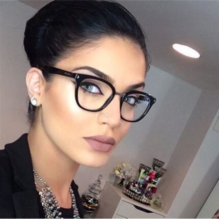 Lunettes rétro à monture complète à la mode pour adultes