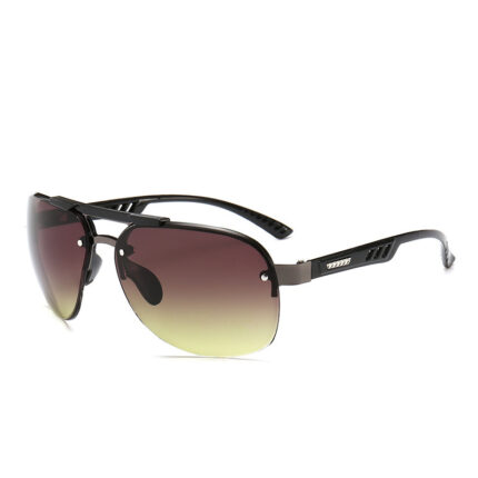 Lunettes de soleil à monture à métal à la mode pour hommes et femmes