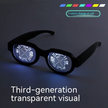 Lunettes de protection à LED. Lunettes lumineuses. Lunettes de performance excentriques avec boule de personnalité
