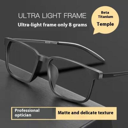 Lunettes de lecture en titane pur de haute qualité à la mode pour hommes