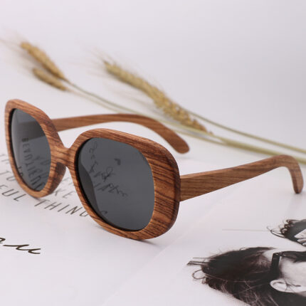 Lunettes de mode en bambou en bois pour le cyclisme de plein air pour hommes et femmes
