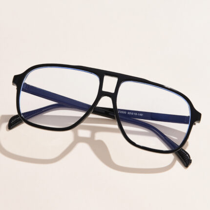 Lunettes de myopie anti-lumière bleue à double faisceaux