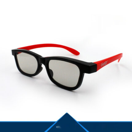 Lunettes stéréo à verres polarisés ronds sub-transparents pour le cinéma