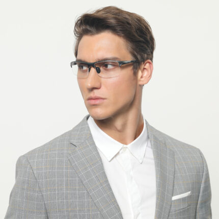 Lunettes de sport pour hommes à demi-monture simple