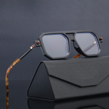 Lunettes de soleil à monture épaisse et carrée à la mode pour femmes