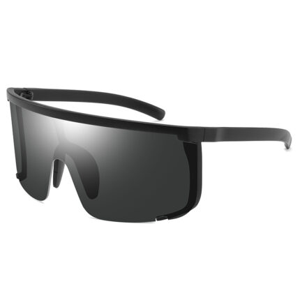 Lunettes de soleil à grandes jantes tendances pour hommes