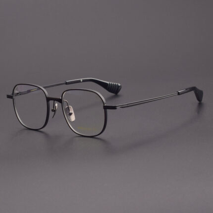 Lunettes vintage à jante en titane pur à la mode pour hommes et femmes