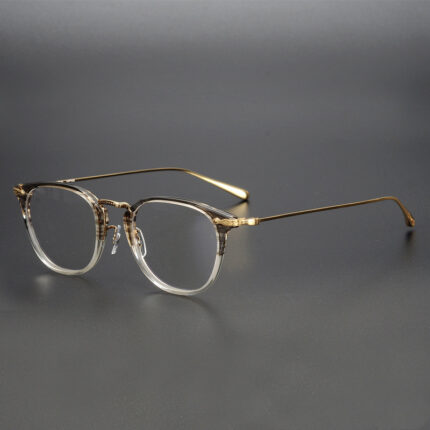 Lunettes rondes transparentes et tendances à la mode pour hommes