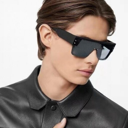 Lunettes de soleil avec protection UV et à grand cadre à la mode