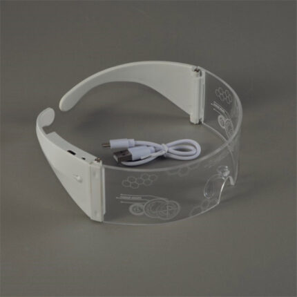 Lunettes lumineuses LED colorées rechargeables