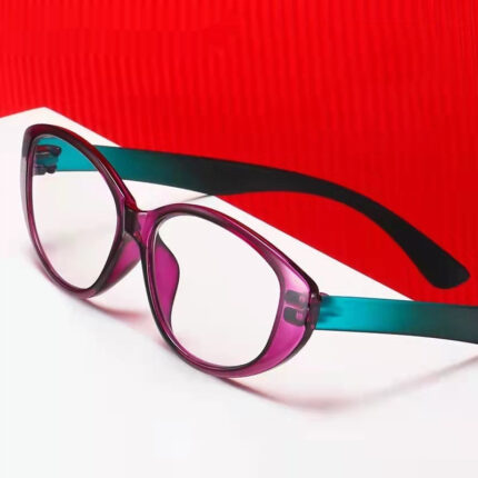 Lunettes presbytiques décontractées et bicolores à la mode pour femmes