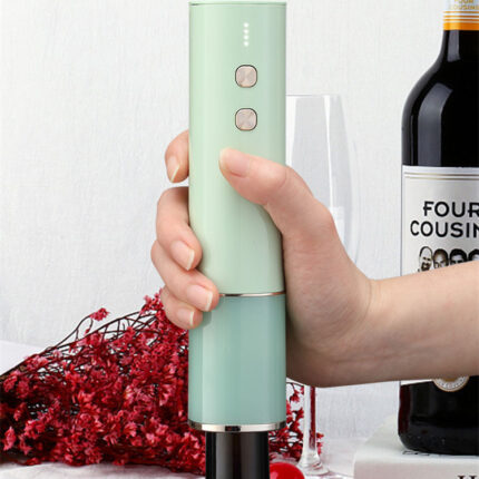 Ouvre-bouteille électrique en acier inoxydable rechargeable