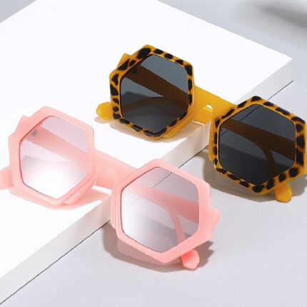 Lunettes de soleil polygonales et transfrontalières pour hommes et femmes