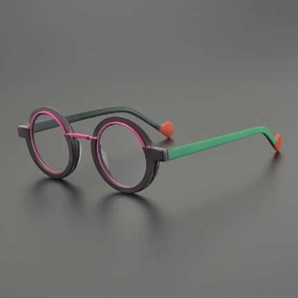 Lunettes rondes de style rétro et polyvalente à la mode
