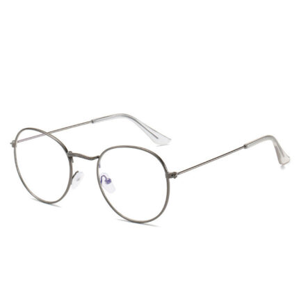 Lunettes en métal rétro à cadre plat à la mode pour hommes